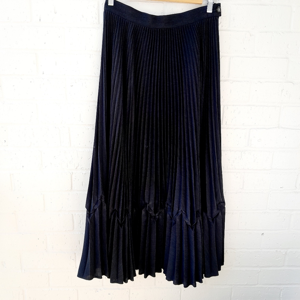 Escada  Accordion Pleated Maxi Midi /Maxi Fancy Skirt Sz: EU38/US6